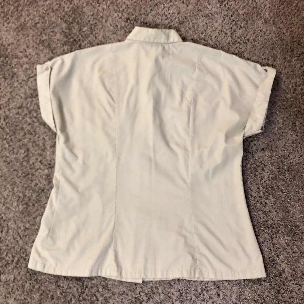 Vintage Update The Anthony Collection Blouse Womens 10 Used Khaki - Picture 4 of 16